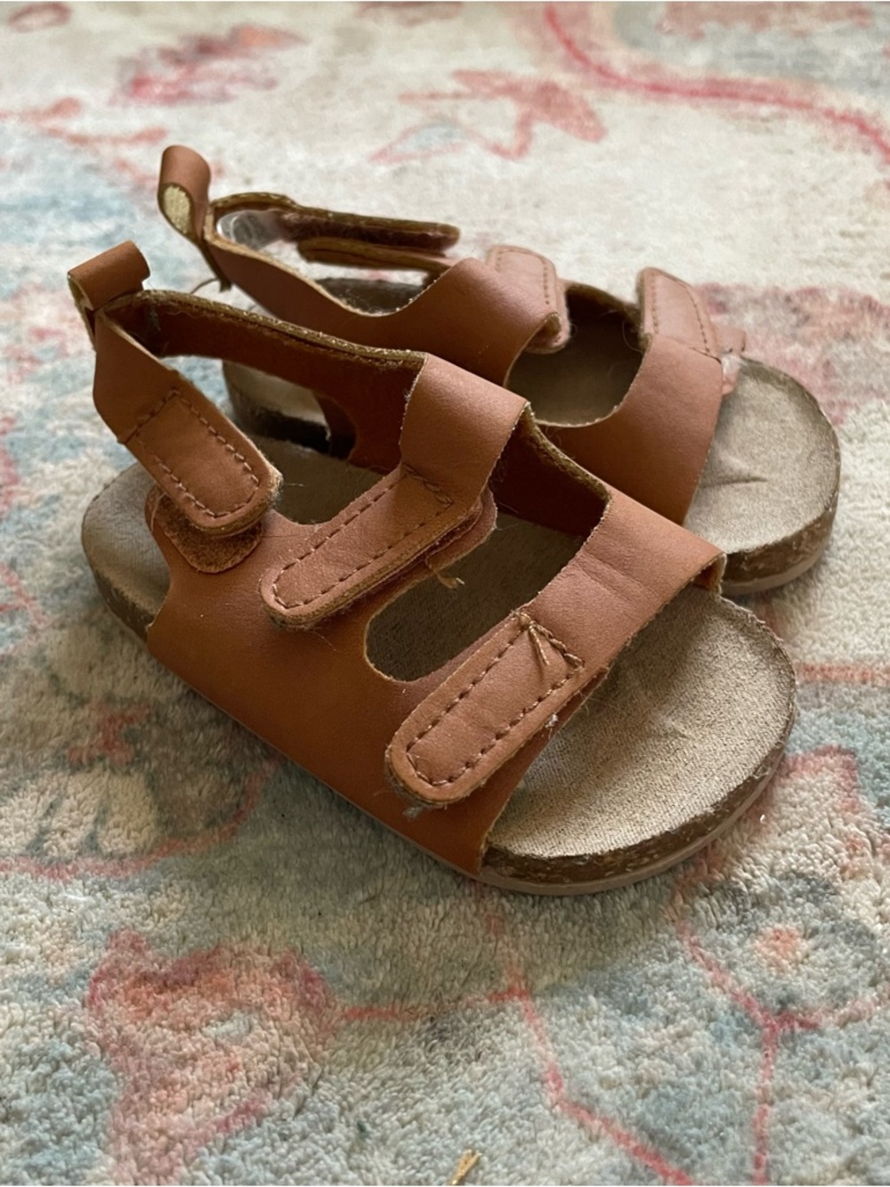 Carter's Tan Brown Adjustable Toddler Sandals